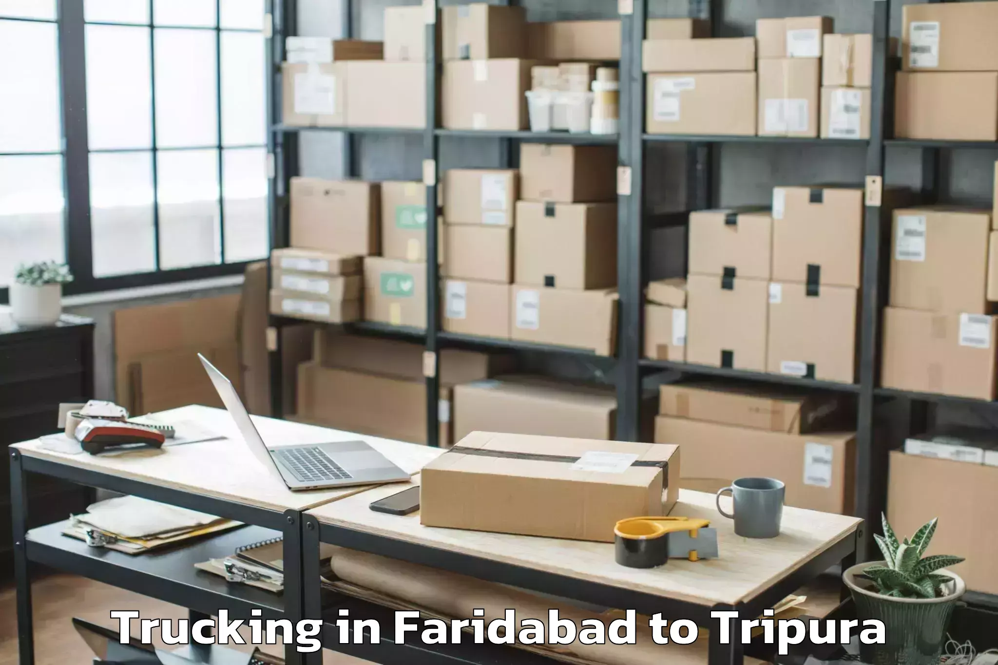 Book Your Faridabad to Damchhara Trucking Today